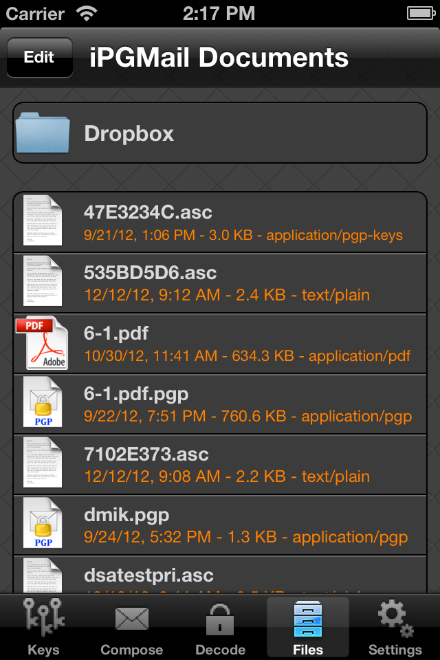 iPhone Screenshot 1
